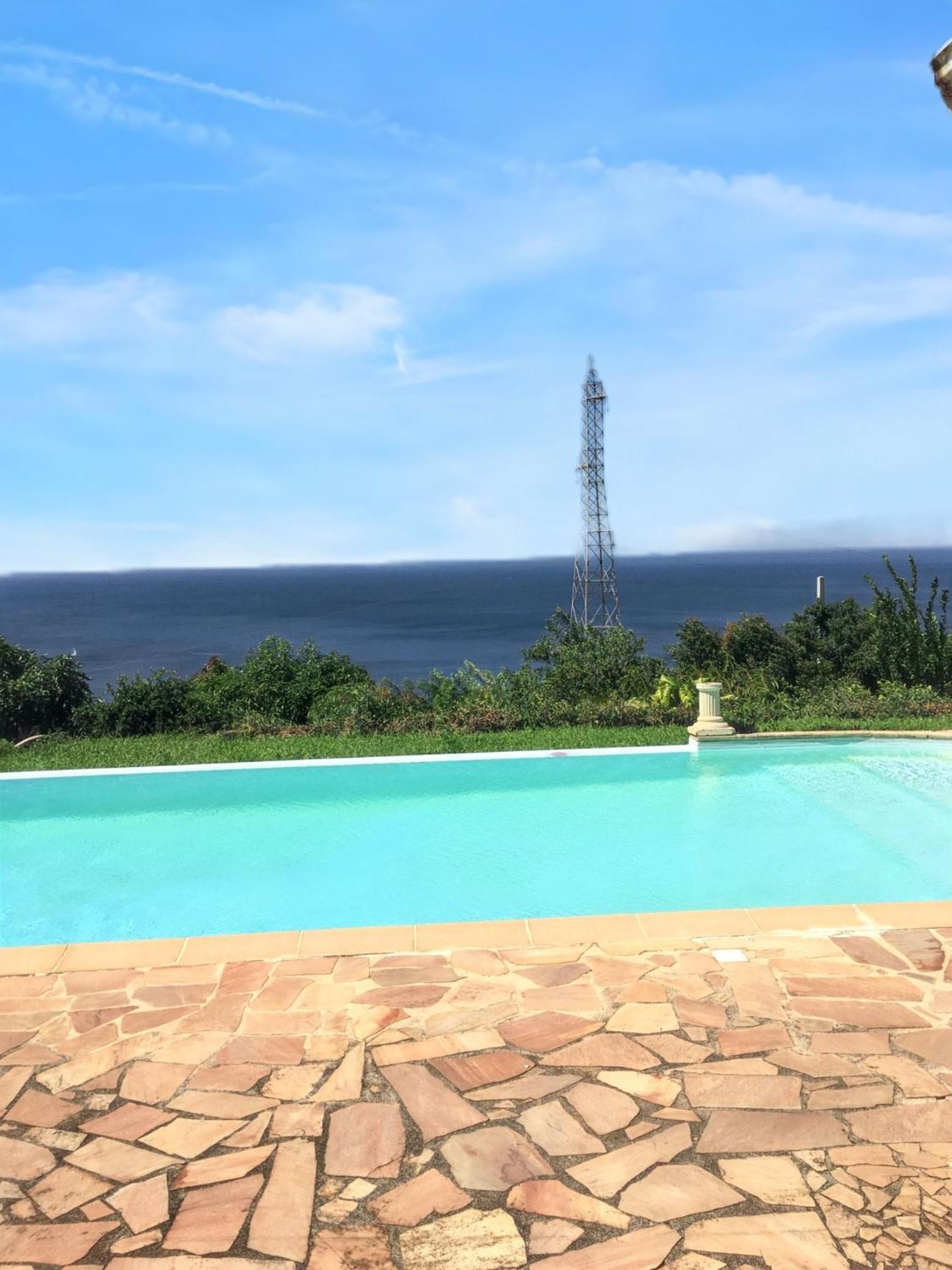 Villa Enchantee Avec Vue Sur Mer Et Piscine Au Carbet ル・カルベ エクステリア 写真